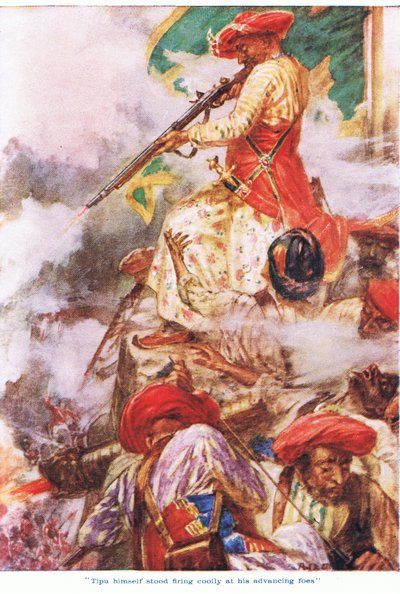 Tipu stesso sparava con calma ai suoi nemici in avanzata da Arthur David McCormick